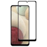 FULL GLUE Tempered Glass για Samsung Galaxy A12 / M12 - Μαύρο Πλαίσιο