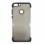 Θήκη TPU Σιλικόνης για Huawei P Smart - Διάφανη με Μαύρο Πλαίσιο