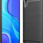 Θήκη TPU Σιλικόνης Carbon Style για Xiaomi Redmi 9A / 9AT - Μαύρο