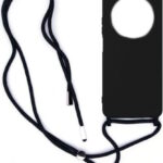 Θήκη Σιλικόνης με Κορδόνι Κολιέ για Xiaomi Redmi 14C / Poco C75 - Μαύρο