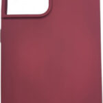 Θήκη TPU Σιλικόνης με Υφασμάτινη Επένδυση για Samsung Galaxy S21 Ultra - Μπορντό