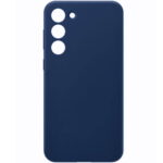 Θήκη TPU Σιλικόνης με Υφασμάτινη Επένδυση για Samsung Galaxy A15 - Σκούρο Μπλε