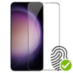 Tempered Glass FULL GLUE για Samsung Galaxy S25 Ultra / Λειτουργεί το Δακτυλικό Αποτύπωμα - Μαύρο Πλαίσιο