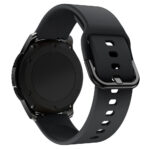 Universal Λουράκι TPU Σιλικόνης για Ρολόι Smartwatch 20mm - Μαύρο