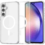 Θήκη TPU Σιλικόνης 1.5mm με Ενισχυμένες Γωνίες και MagSafe για Samsung Galaxy S24 - Διάφανο