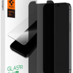 Privacy Tempered Glass SPIGEN GLAS.TR για iPhone 12 / 12 Pro - Φιμέ Μαύρο