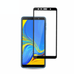 Full Glue Tempered Glass για Galaxy A7 2018 - Μαύρο Πλαίσιο