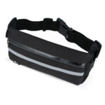 Θήκη Κινητού Μέσης για Τρέξιμο - Μαύρη