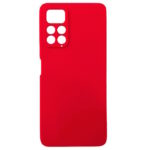 Θήκη TPU Σιλικόνης με Υφασμάτινη Επένδυση για Xiaomi Redmi Note 11 4G / Note 11s 4G - Κόκκινο