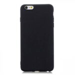 Θήκη TPU Σιλικόνης με Υφασμάτινη Επένδυση για iPhone 6/6S - Μαύρο