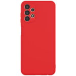 Θήκη TPU Σιλικόνης με Υφασμάτινη Επένδυση για Samsung Galaxy A13 4G - Κόκκινο