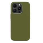 Θήκη TPU Σιλικόνης με Υφασμάτινη Επένδυση και Προστασία Κάμερας για iPhone 16 Pro Max - Ανοιχτό Πράσινο