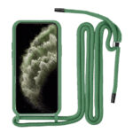Θήκη Σιλικόνης GREEN ON με Κορδόνι Κολιέ για iPhone 16 - Σκούρο Πράσινο