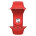 Λουράκι Σιλικόνης ROCKROSE Rough Jade για Apple Watch 42mm / 44mm - Κόκκινο