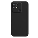 Θήκη TPU Σιλικόνης με Υφασμάτινη Επένδυση για Xiaomi Redmi 10C - Μαύρο