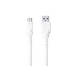 WK Fast Charge Καλώδιο Micro Usb 6A 3 Μέτρο - Λευκό
