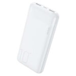 Power Bank WK με 2 Θύρες USB 10000mAh 2.1A - Λευκό WP-01