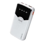 Power Bank WK Pop Digital Series με 3 Θύρες ( 2xUSB και 1xType C ) 22.5W 10000mAh - Λευκό WP-43
