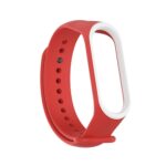 Λουράκι Σιλικόνης για Xiaomi Mi Band 2 - Κόκκινο Λευκό