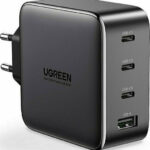Ugreen Φορτιστής Χωρίς Καλώδιο με Θύρα USB-A και 3 Θύρες USB-C 100W Power Delivery / Quick Charge 4+ Μαύρος (CD226)