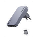 Ugreen Φορτιστής Χωρίς Καλώδιο GaN με Θύρα USB-A και 2 Θύρες USB-C 65W Γκρι (Nexode Pro)