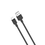 XO NB156 USB 2.0 Καλώδιο Φόρτισης Lightning 2.4A 1 Μέτρο - Μαύρο