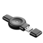 XO Μαγνητικός Φορτιστής για Apple Watch με Υποδοχές USB-A και Type-C - Μαύρος (CX026)