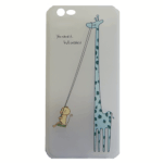 Θήκη TPU Σιλικόνης για iPhone 6 / 6s - Διάφανη Γαλακτερή με Πράσινη Καμηλοπάρδαλη