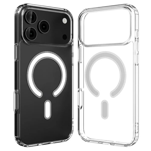 Θήκη TPU Σιλικόνης GREEN ON με Magsafe και Ενισχυμένες Γωνίες για iPhone 17 Pro Max - Διάφανη