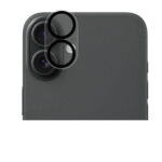 Tempered Glass / Τζαμάκι Προστασίας Κάμερας για iPhone 17 - Διάφανο με Μαύρο Περίγραμμα